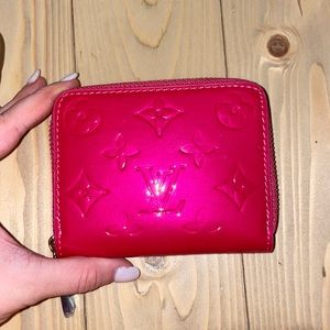 Hot pink wallet